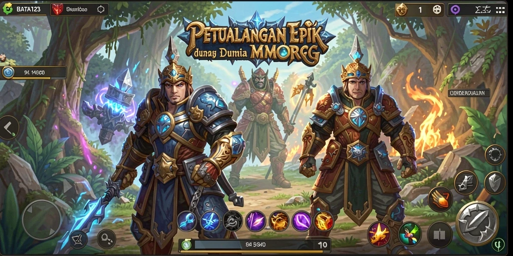 Tampilan menakjubkan dari gameplay BATA123 di dunia MMORPG.