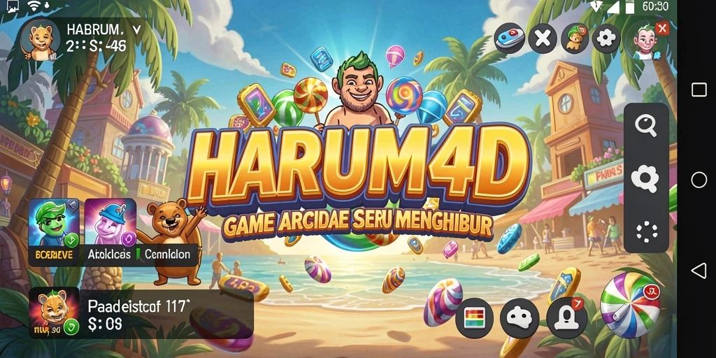 Screenshot gameplay HARUM4D yang menampilkan aksi seru dalam game Arcade.