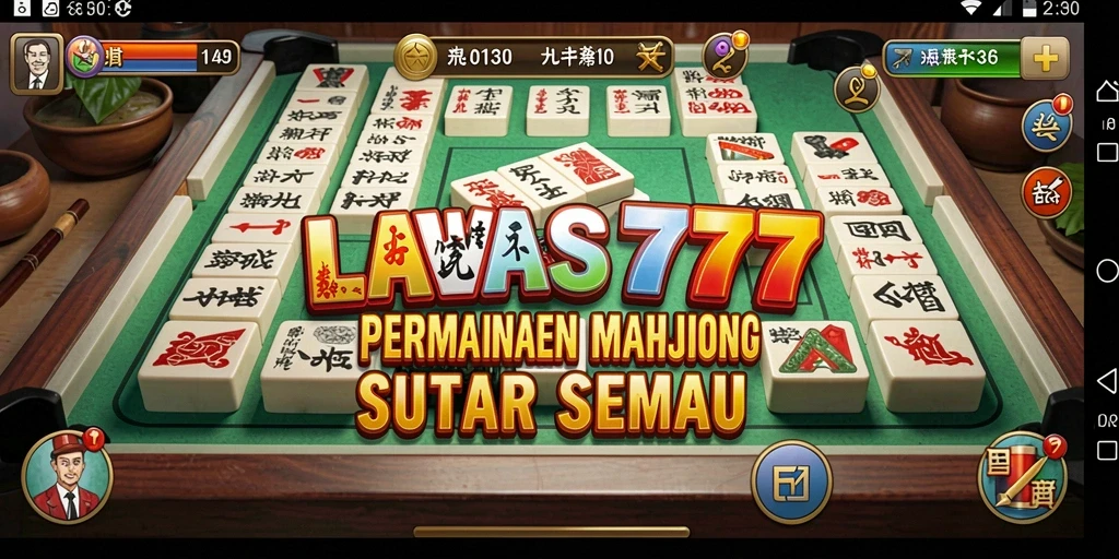 Tampilan menarik dari gameplay Mahjong di LAWAS777.