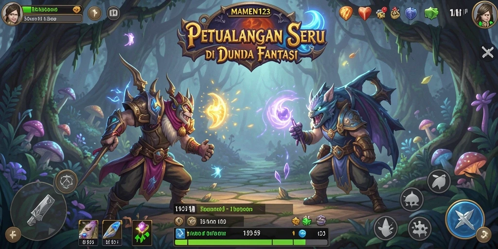 Tampilan menarik dari gameplay MAMEN123 yang penuh petualangan.