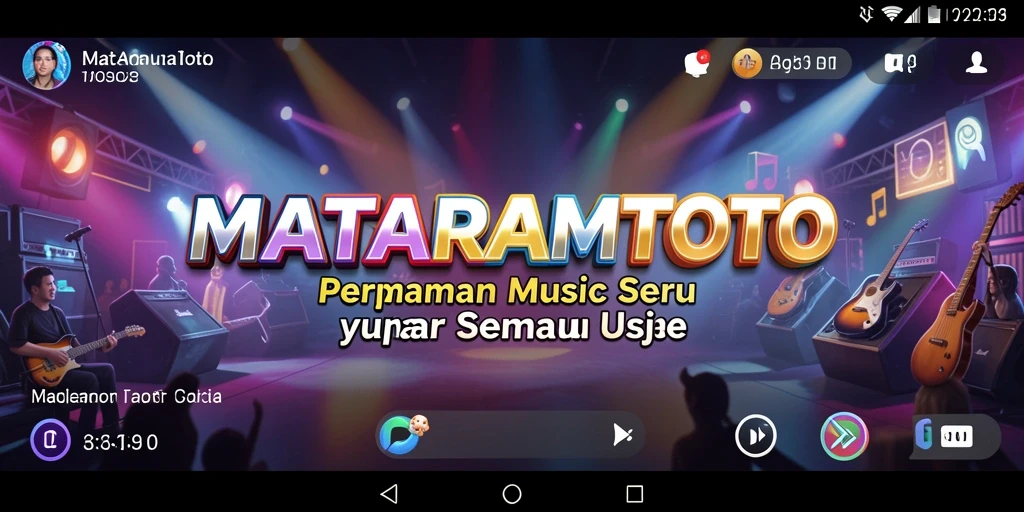 Tampilan gameplay seru dari aplikasi musik MATARAMTOTO.