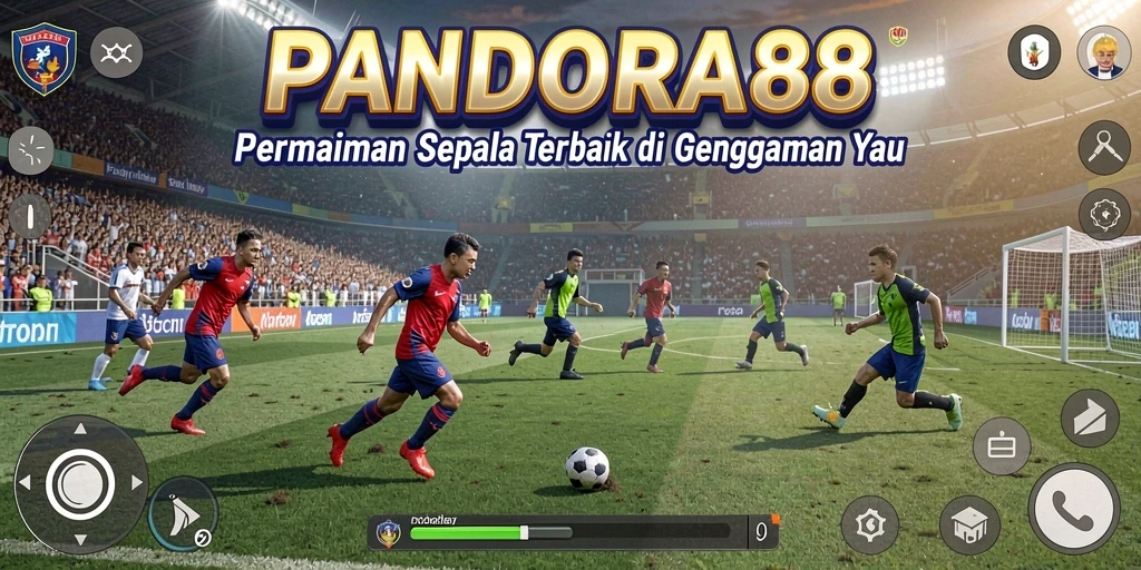 Tampilan gameplay PANDORA88 dengan aksi seru di lapangan.