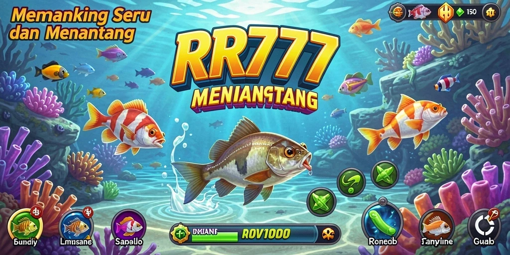 Screenshot gameplay RR777 yang menunjukkan aksi memancing yang mengasyikkan.