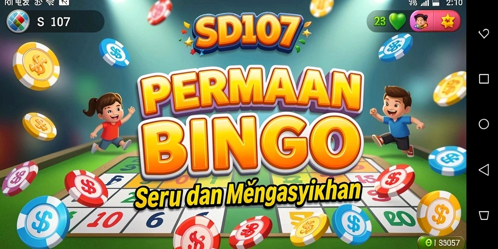 Screenshot gameplay SD107 yang menunjukkan keseruan bermain Bingo.