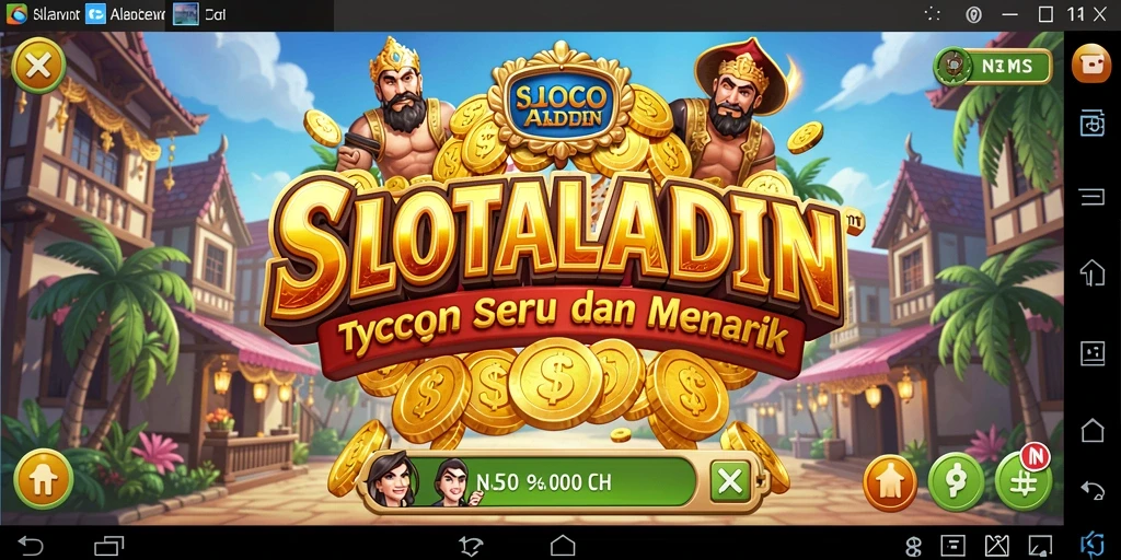 Screenshot utama SLOTALADIN menampilkan gameplay Tycoon yang seru dan dinamis.