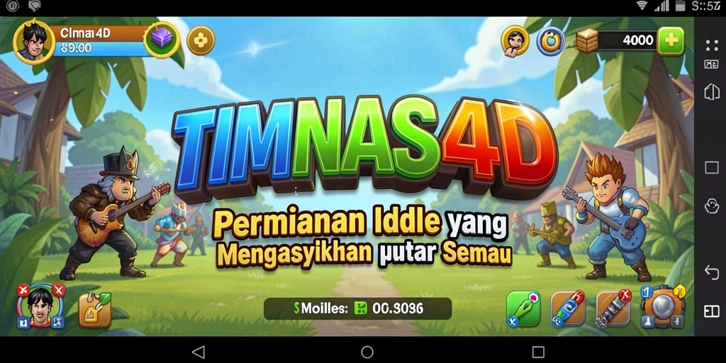 Tampilan gameplay TIMNAS4D yang menarik dan santai.