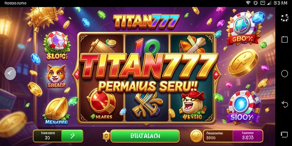 Tangkapan layar gameplay TITAN777 yang menunjukkan kegembiraan saat bermain Slot.